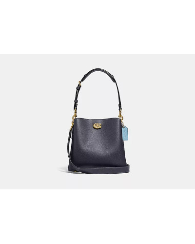 Sac Seau Willow COACH C3766 Bleu Nuit Multicolore