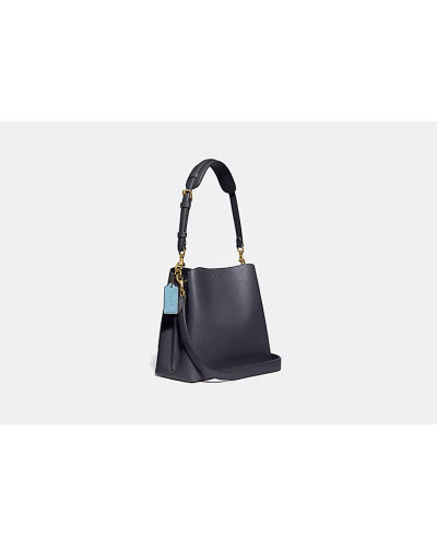 Sac Seau Willow COACH C3766 Bleu Nuit Multicolore