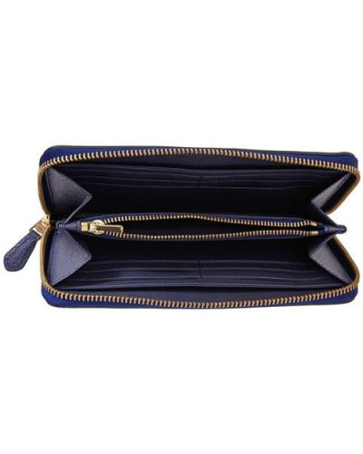 Portefeuille zippé accordéon COACH 57713 Navy