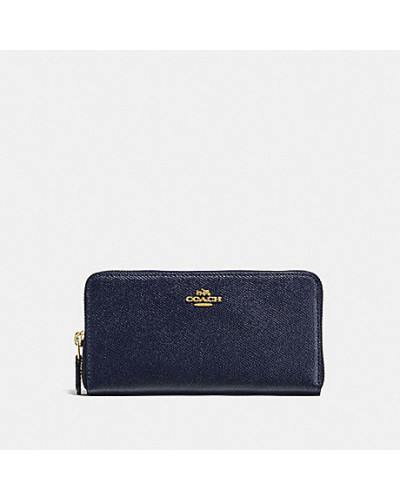 Portefeuille zippé accordéon COACH 57713 Navy