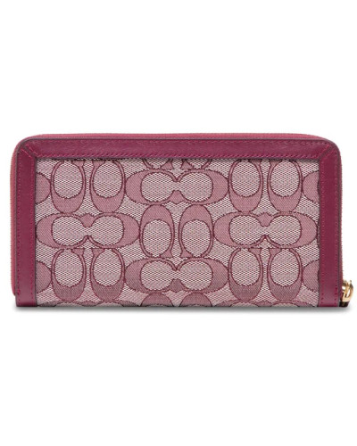 Portefeuille accordéon en jacquard exclusif COACH 5281 Rouge