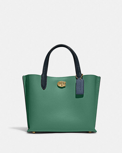 Sac Cabas Willow 24 COACH C8561 Vert Brillant Multi