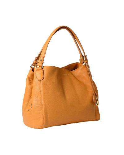 Grand sac cuir Dulcine ROMY M Safran