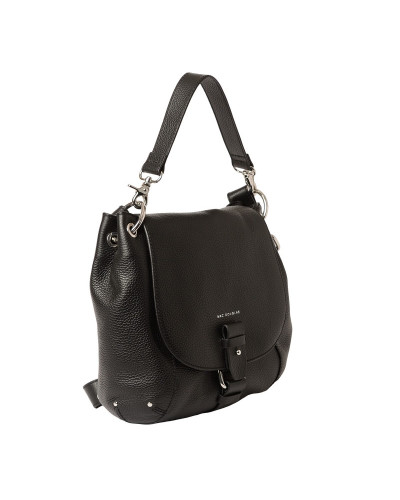 Petit Sac Besace cuir Mandalay MAGDA XS Noir