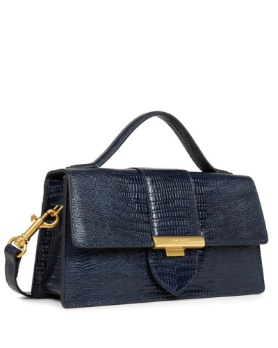 Sac Baguette EXOTIC ILY 531-013 Bleu Lézard