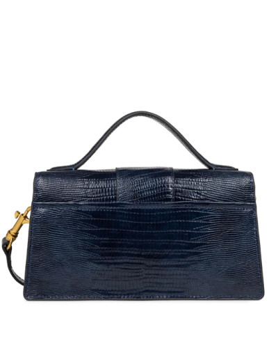 Sac Baguette EXOTIC ILY 531-013 Bleu Lézard