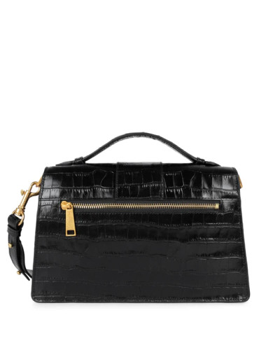 grand Sac à Main EXOTIC ILY 531-014 Noir Croco