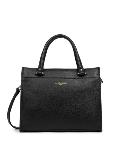 Sac à Main FOULONNE DOUBLE 470-63 Noir intérieur Nude