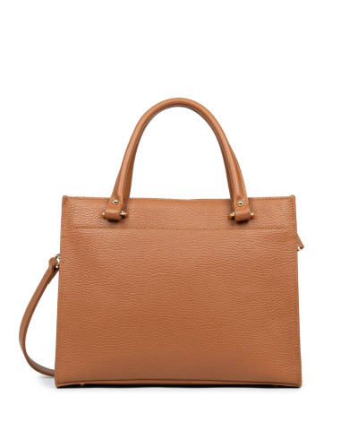 Sac à Main FOULONNE DOUBLE 470-63 Camel intérieur Orange