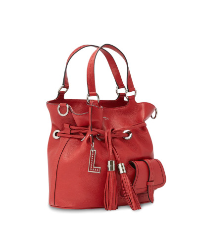 SAC Seau M Premier Flirt A10110 Rouge Lancel