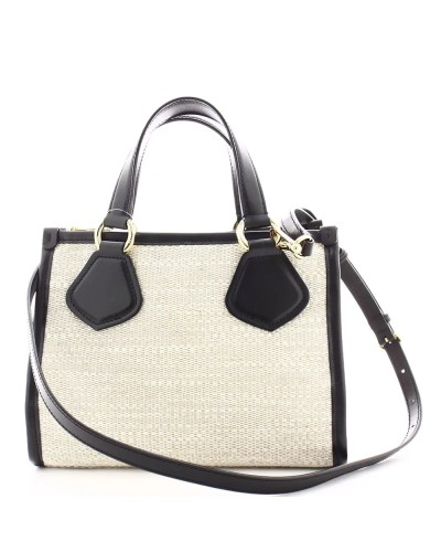 Sac Cabas SUMMER TOTE De LANCEL A12006 Naturel/Noir