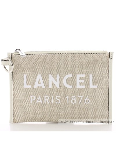 Pochette SUMMER TOTE de LANCEL A12354 Naturel/Blanc