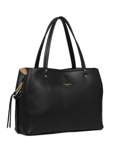 Grand Sac Cabas Epaule FOULONNE DOUBLE 470-48 Noir In Nude