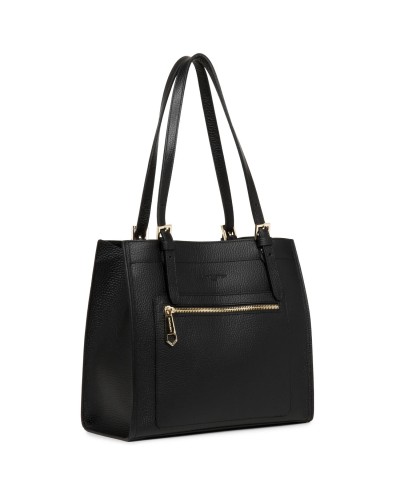 Sac Cabas Epaule FOULONNE DOUBLE 470-23 Noir In Nude