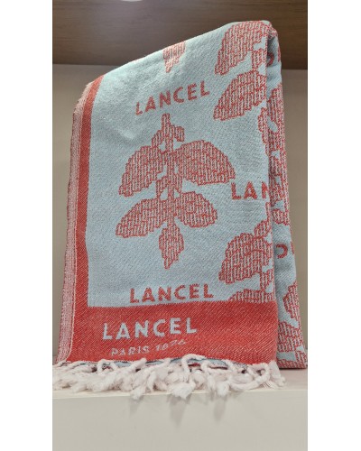 FOUTA de LANCEL A12915 Menthe-Tomate