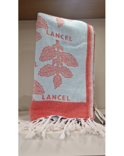 FOUTA de LANCEL A12915 Menthe-Tomate