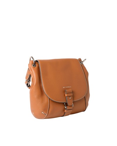 Petit Sac Besace cuir Mandalay MAGDA XS Chatain