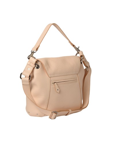 Petit Sac Besace cuir Mandalay MAGDA XS Rose Nude