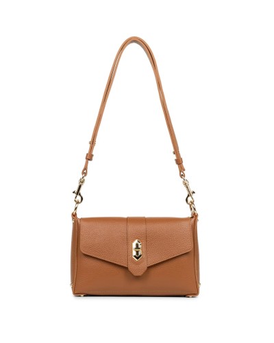 Petit Sac Trotteur FOULONNE DOUBLE 470-53 Camel In Orange