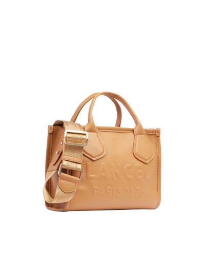 Sac Cabas zippé S JOUR DE LANCEL A12995 Camel