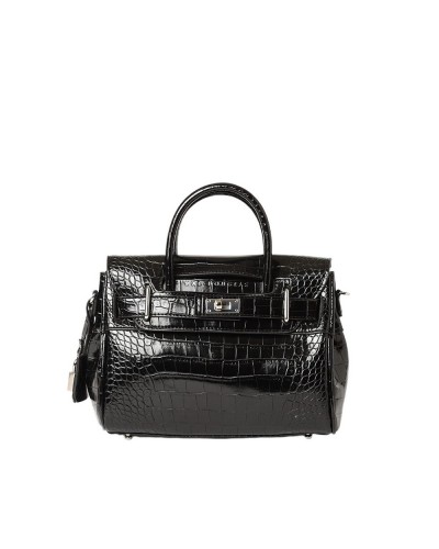 Sac Aspect Croco Pyla RYTHME Mini Noir