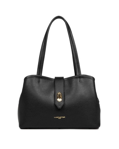 Sac Cabas Epaule TOP DOUBLE 470-68 Noir intérieur Nude