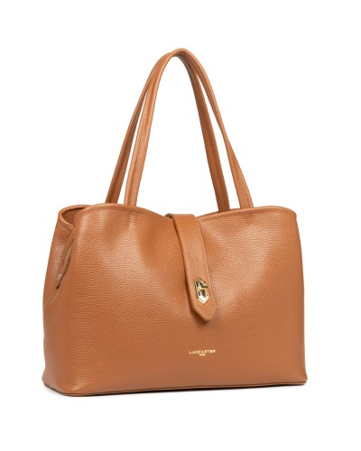 Grand Sac Cabas TOP DOUBLE 470-69 Camel intérieur Orange