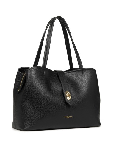 Grand Sac Cabas TOP DOUBLE 470-69 Noir intérieur Nude