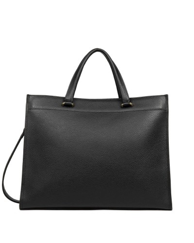 Grand Sac Cabas FOULONNE DOUBLE 470-72 Noir intérieur Nude