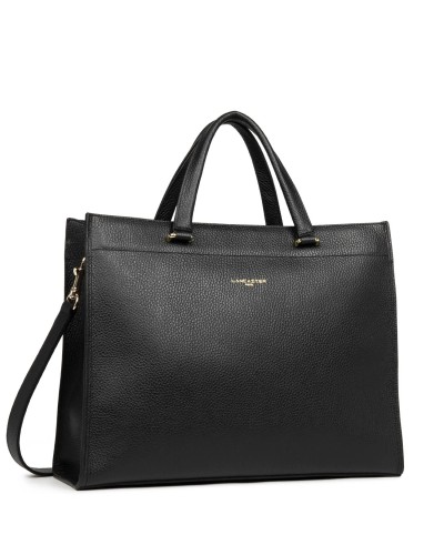 Grand Sac Cabas FOULONNE DOUBLE 470-72 Noir intérieur Nude