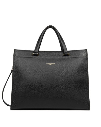 Grand Sac Cabas FOULONNE DOUBLE 470-72 Noir intérieur Nude