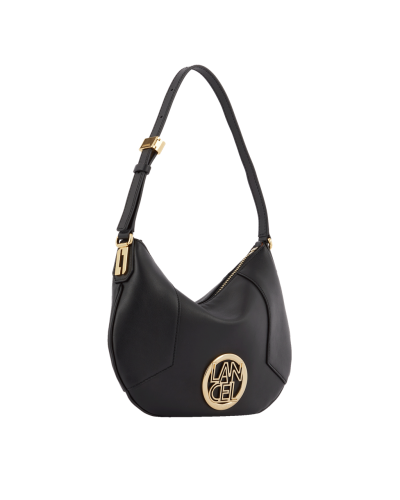 Sac Hobo mini zippé ROXANE A12075 Noir/Doré