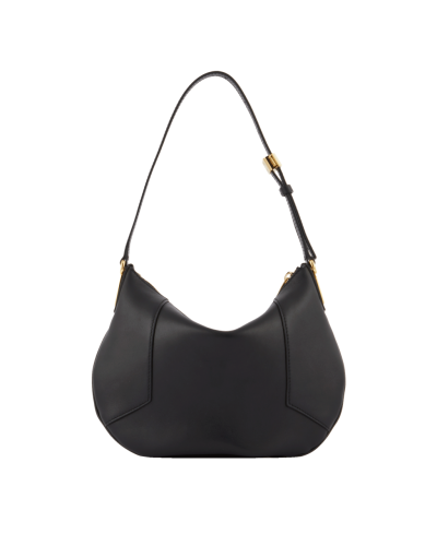 Sac Hobo mini zippé ROXANE A12075 Noir/Doré