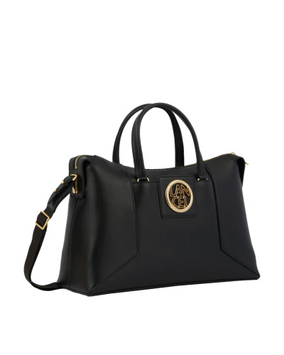 Sac Carryall zippé ROXANE A12076 Noir/Doré